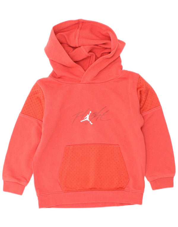 Felpa con cappuccio grafica Jordan da bambino, 18-24 mesi, color block rosso
