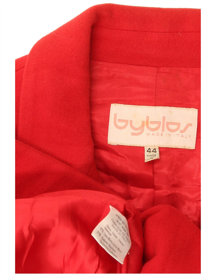 Giacca Blazer a 3 Bottoni da Donna Byblos IT 44 Lana Rossa Media