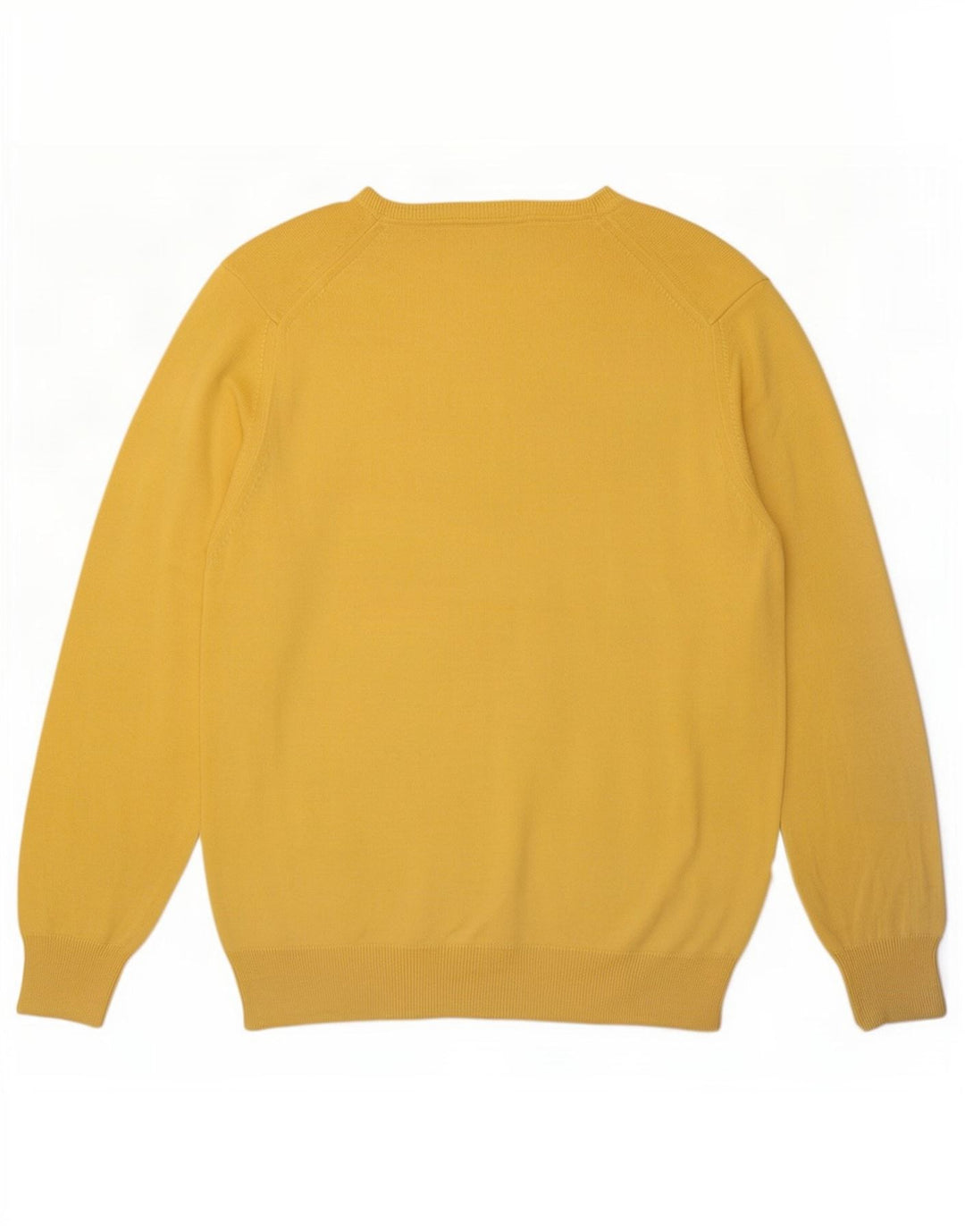 Maglione maglione girocollo da uomo Zara grande in cotone giallo