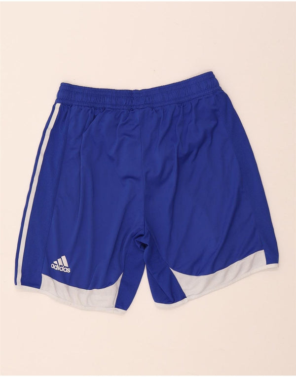 Pantaloncini sportivi ADIDAS da uomo Climacool, grandi, in poliestere color block blu