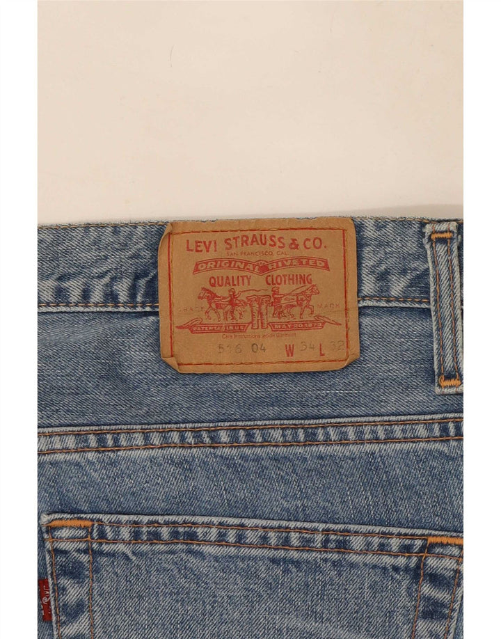 Jeans Levi's 516 Bootcut da donna W34 L32 Blu