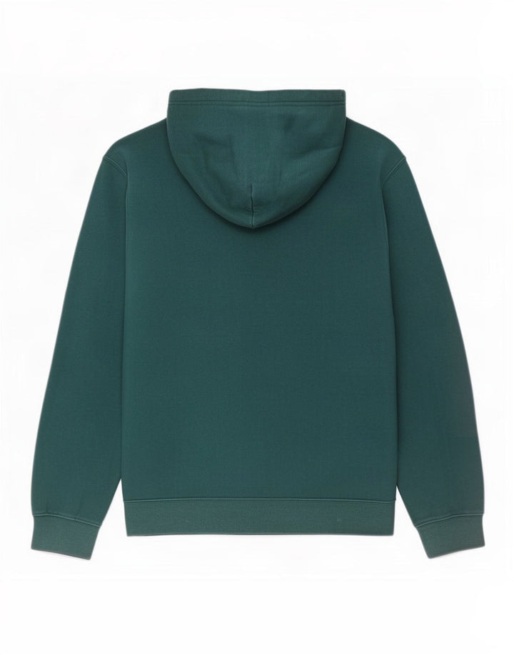 Maglione con cappuccio e zip grafica da uomo Champion verde medio