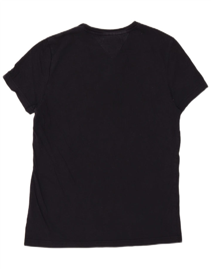 T-shirt grafica da uomo slim fit Tommy Hilfiger Top blu navy medio