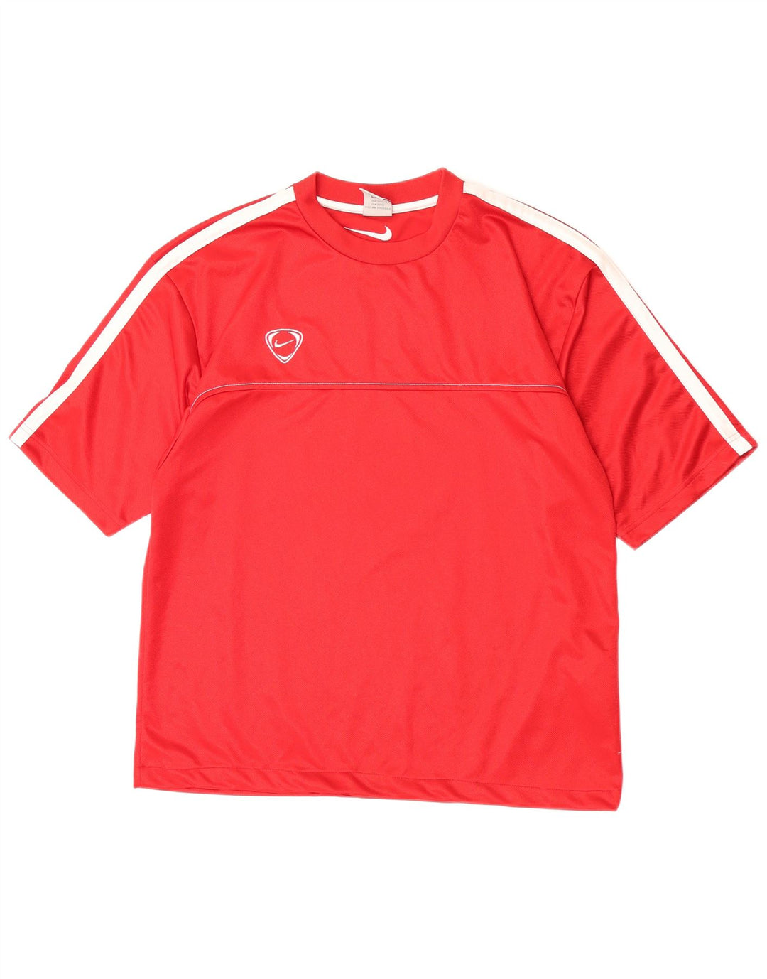 T-shirt da uomo Nike Top UK 45/47 XL Poliestere color block rosso
