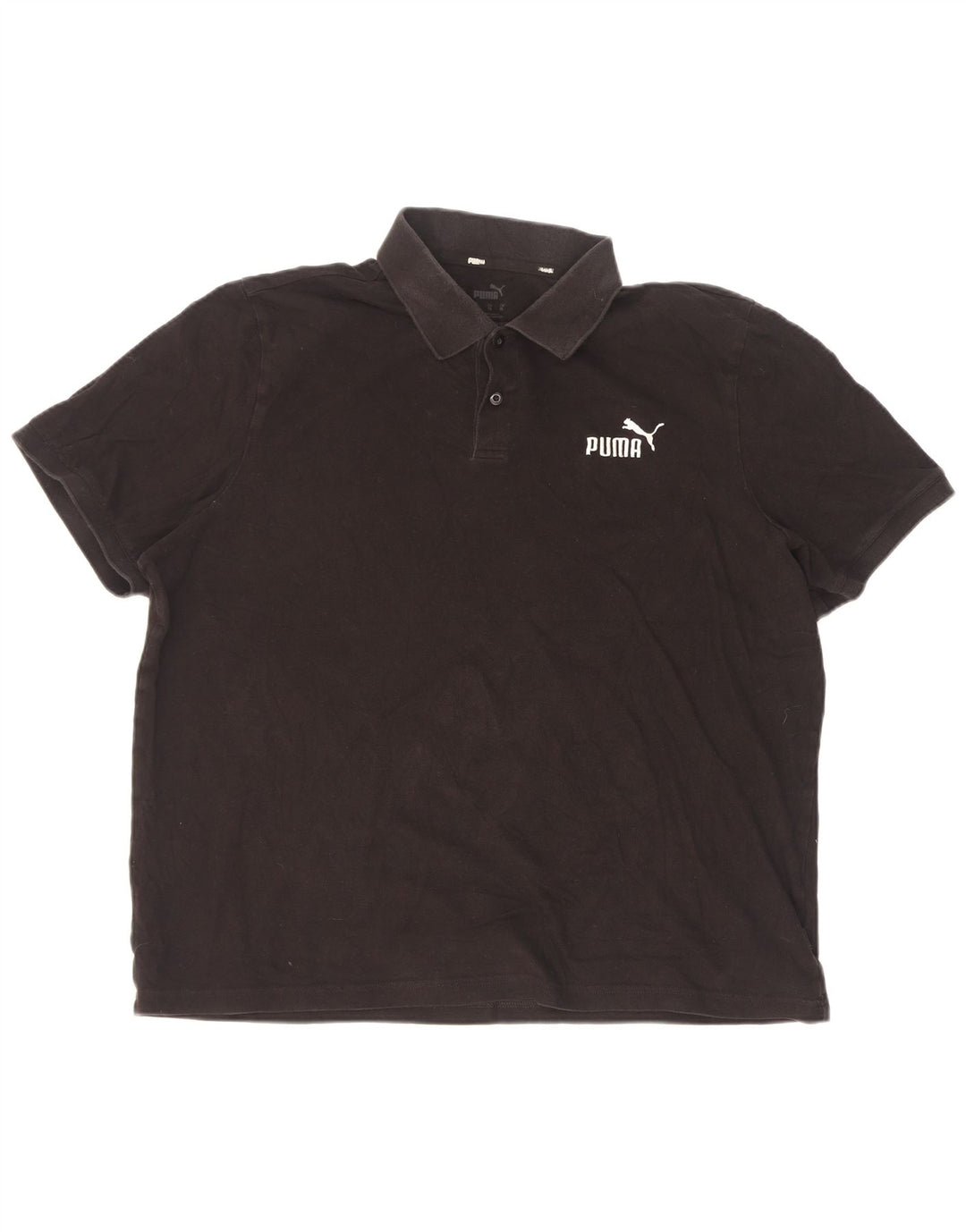Polo Puma da uomo XL in cotone nero