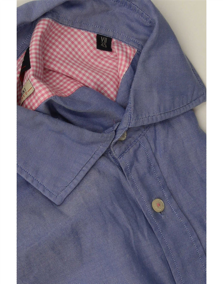 Camicia da uomo Brooksfield taglia 43 grande blu maculato