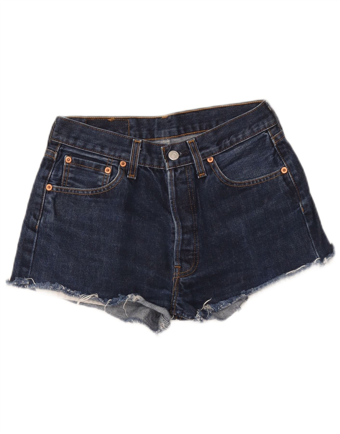 Pantaloni caldi in denim Levi's 501 da donna W30 blu medio