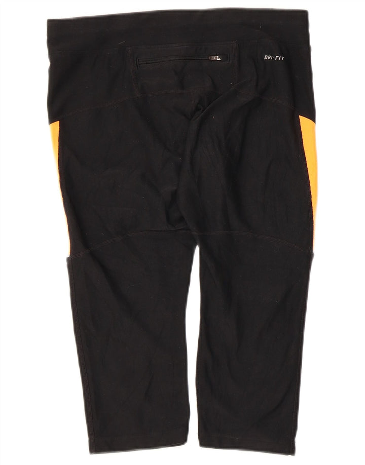 Leggings Capri Dri Fit da donna NIKE UK 14 Medium Black Colourblock