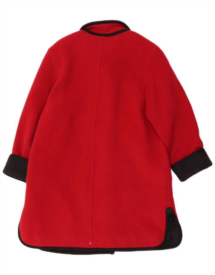 Soprabito da donna Baronia UK 14 Large rosso color block in lana vergine