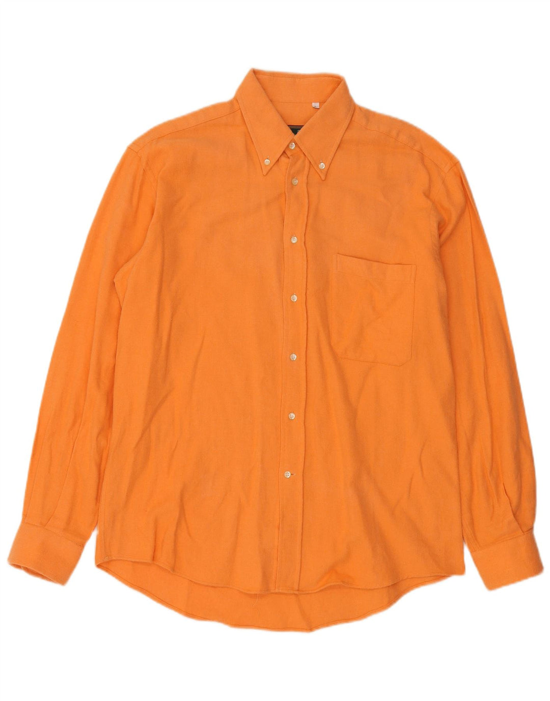 CORNELIANI Camicia Uomo Flanella Large Cotone Arancione