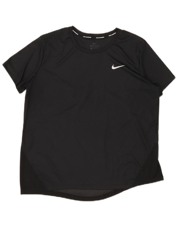 Maglietta Nike Dri Fit da donna, taglia UK 16, grande, nera