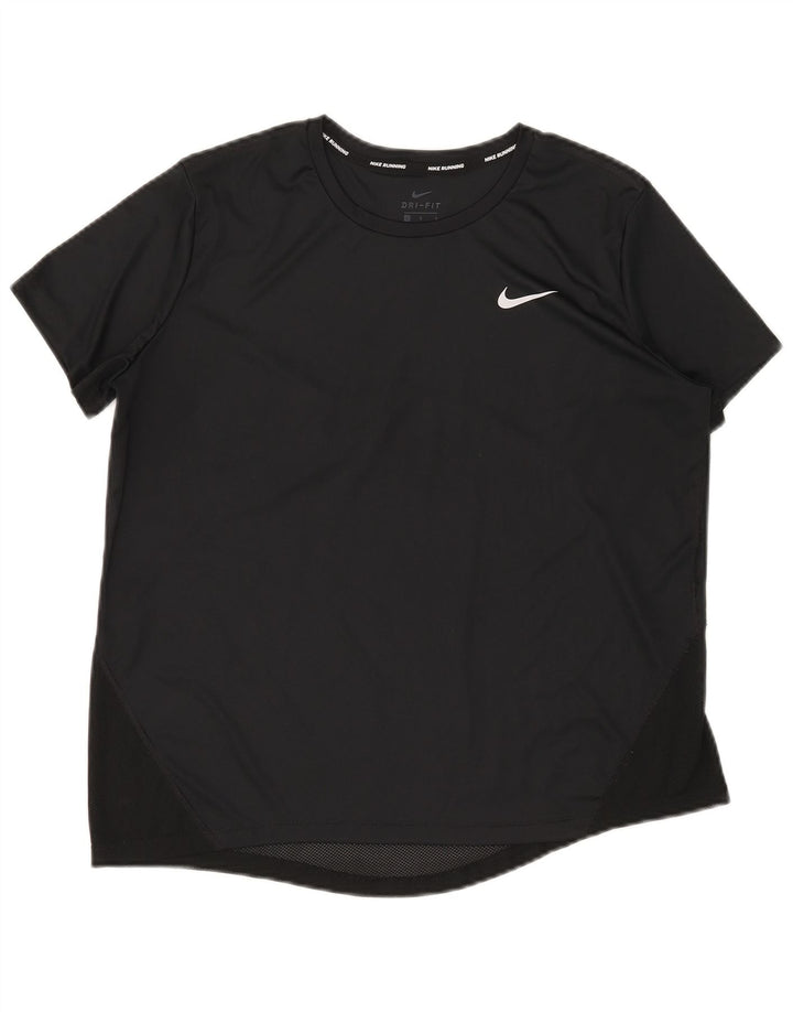 Maglietta Nike Dri Fit da donna, taglia UK 16, grande, nera