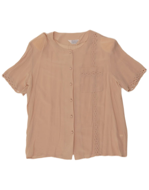 Camicetta da donna a maniche corte Coocoon UK 18 XL Seta beige