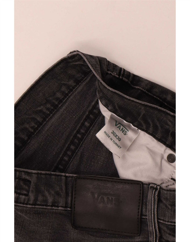 Jeans slim da uomo Vans W30 L27 cotone grigio