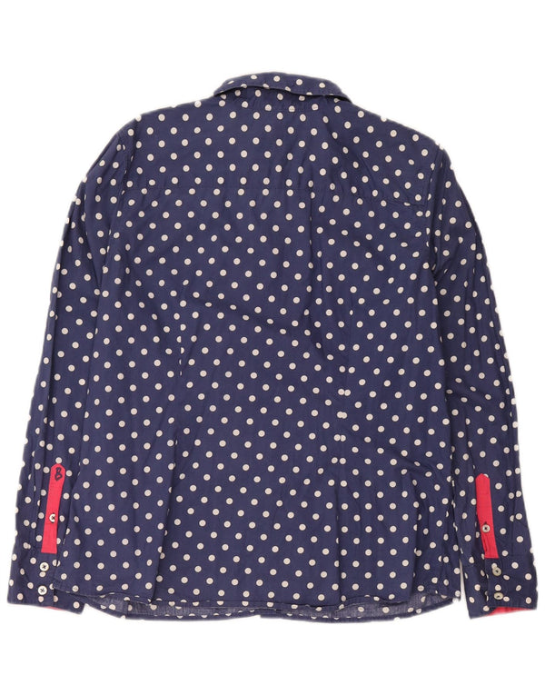 Camicia da donna Boden UK 18 XL Cotone a pois blu navy