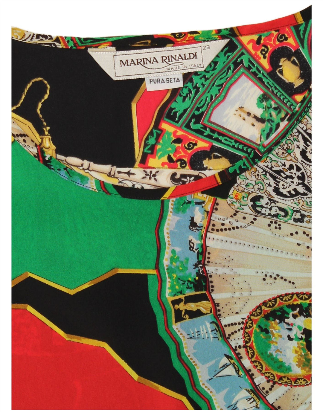 MARINA RINALDI Camicetta oversize da donna taglia 23 media multicolore