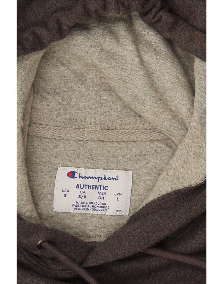 Felpa con cappuccio da uomo Champion piccola in cotone grigio