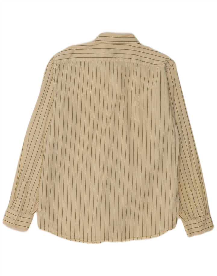 Camicia Gap da uomo dalla vestibilità originale XL in cotone gessato beige
