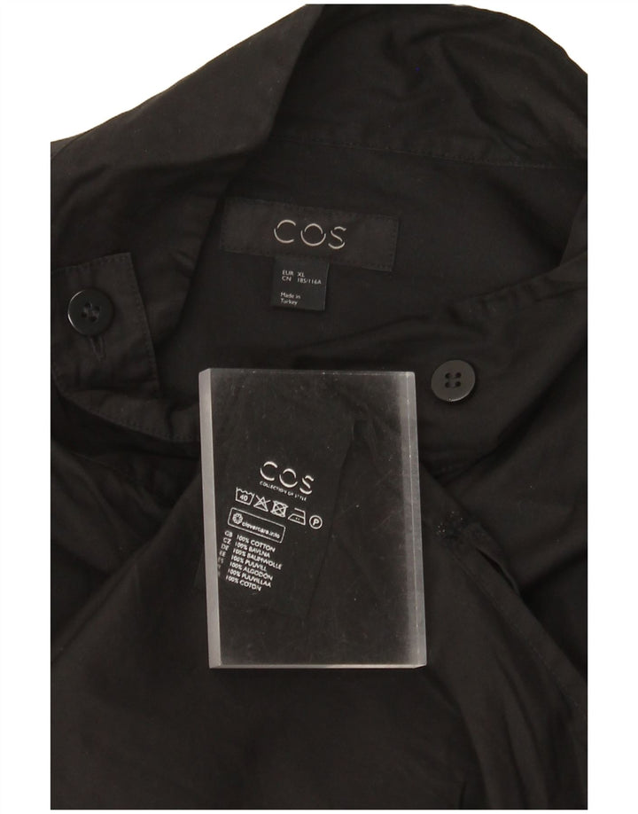 Camicia Cos da uomo XL in cotone nero