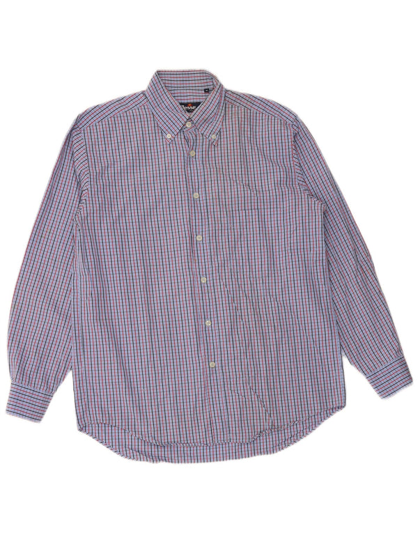 Camicia Uomo ELLESSE in cotone a quadri Blu Medio