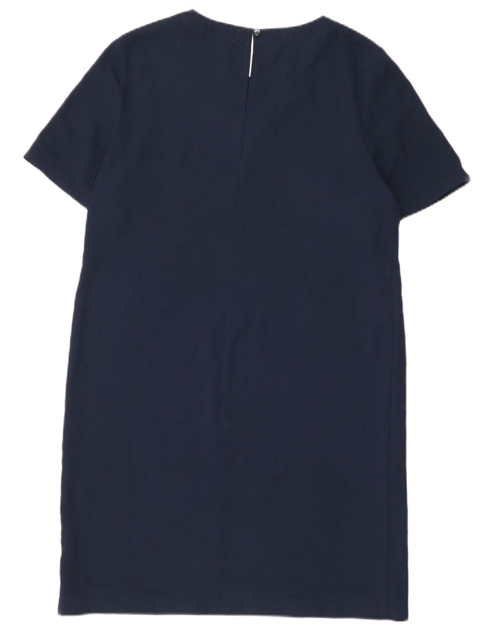 Abito a trapezio regolare da donna Marks & Spencer UK 12 Poliestere blu navy medio