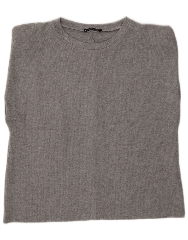 Canotta da donna Zara UK 14 Poliestere grigio medio