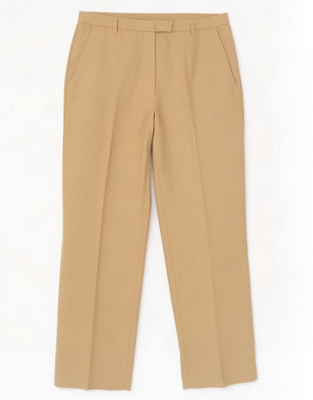 Pantaloni da abito dritti da donna Benetton IT 44 medio W28 L31 Beige