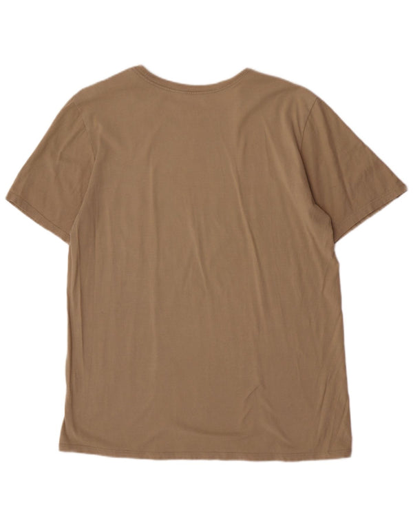 Nike - T-shirt grafica da uomo con taglio atletico, taglia grande, in cotone beige