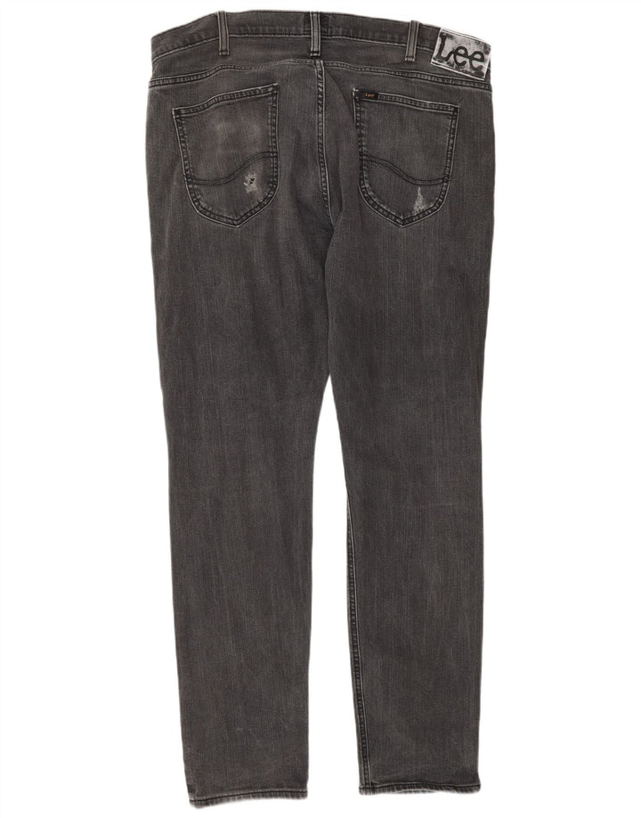 Jeans slim Lee invecchiati Luke da uomo W36 L32 in cotone grigio