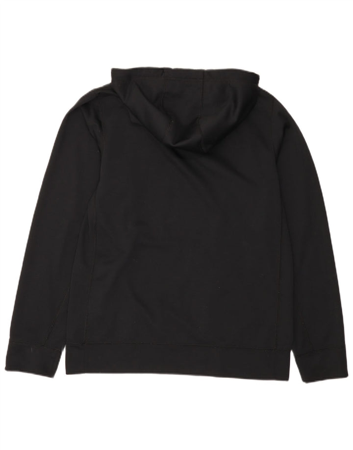 NIKE Felpa con cappuccio grafica Therma-Fit da uomo, piccola, in poliestere nero