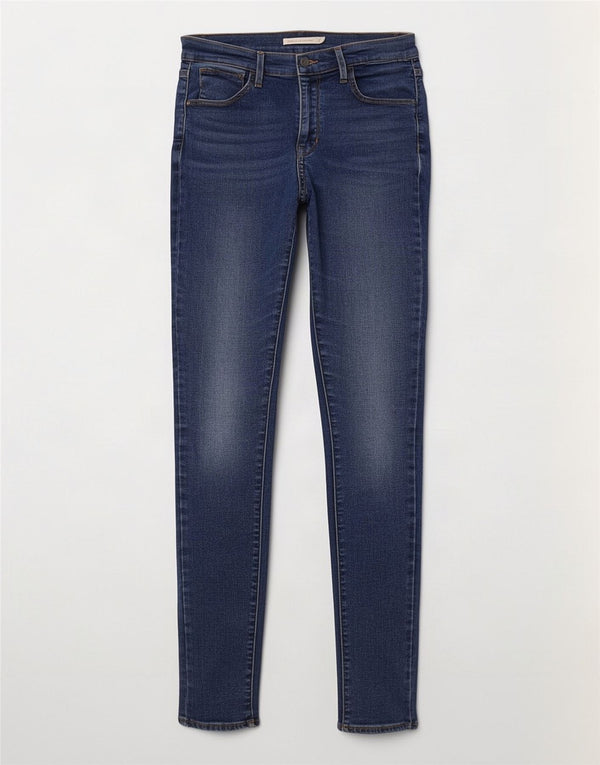 Jeans Levi's da donna 720 super skinny a vita alta W28 L30 cotone blu navy