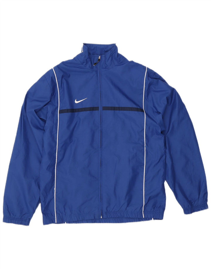 Giacca da tuta da uomo NIKE UK 36/38 Small Blu Colourblock Nylon