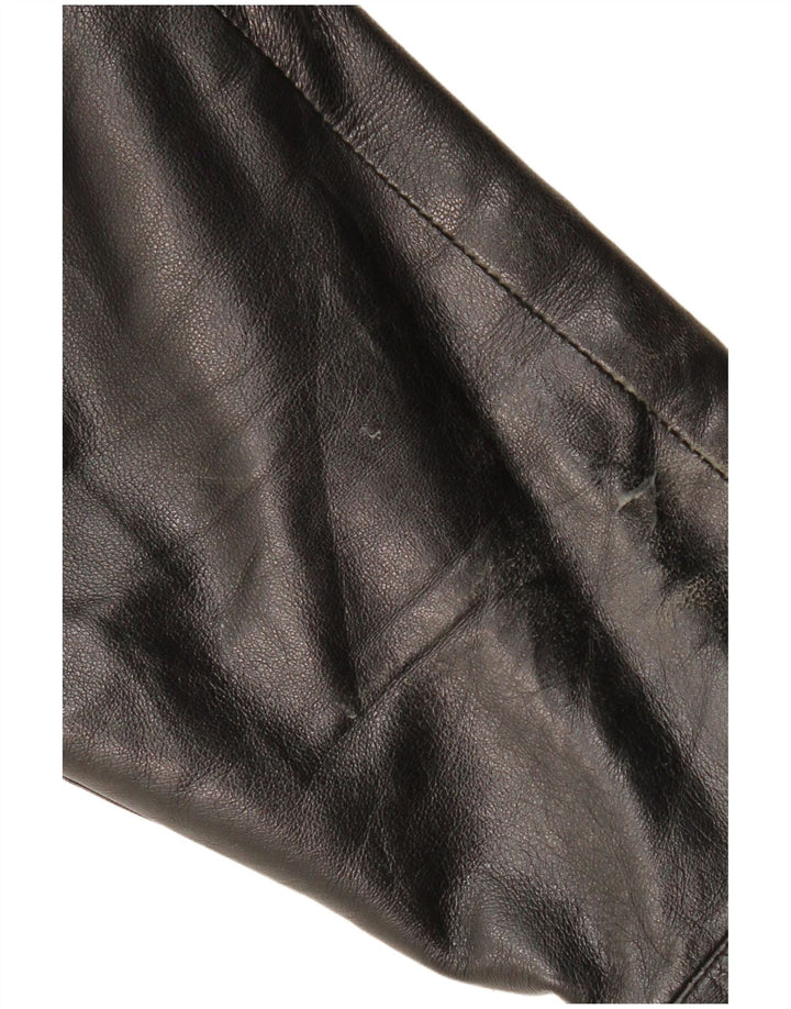 Giacca in pelle militare da uomo SCHILD UK 40 grande in pelle nera