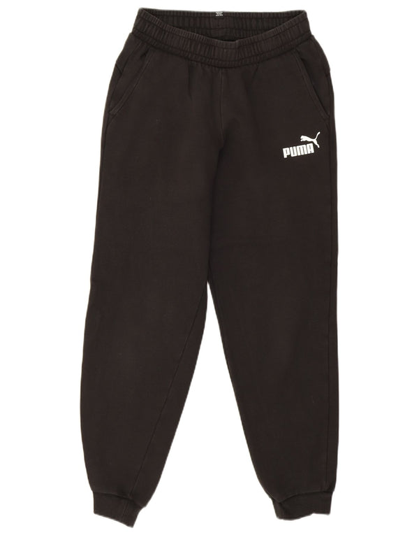 Pantaloni della tuta da ragazza Puma Joggers 13-14 anni in cotone nero