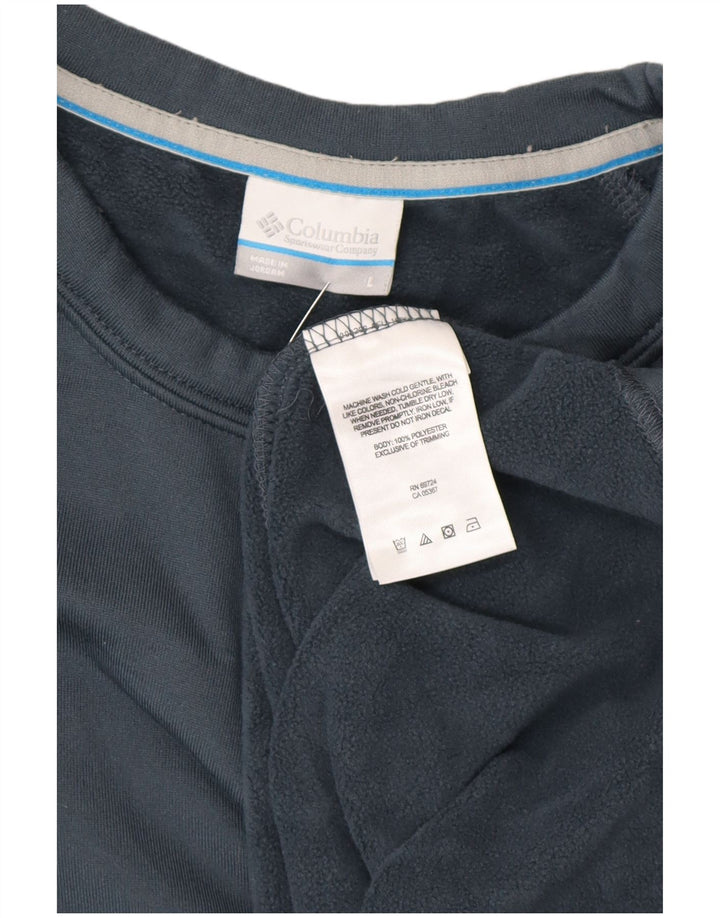 COLUMBIA Felpa da uomo Maglione grande poliestere blu navy