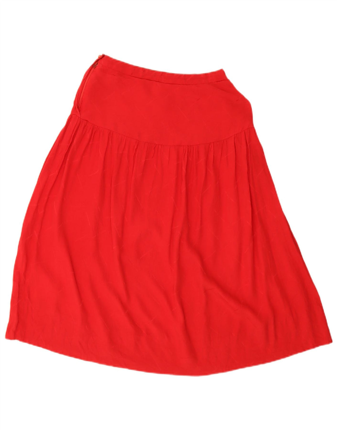 Set gonna vintage oversize in 2 pezzi da donna UK 14 medio W26 rosso