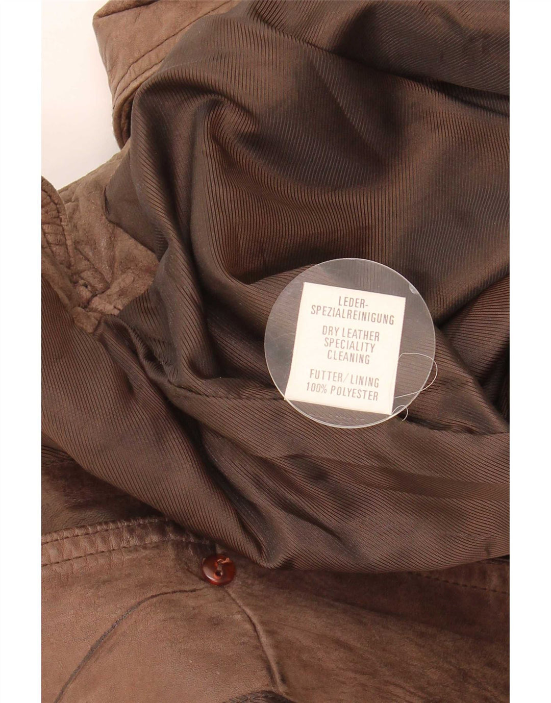Gilet in pelle da uomo vintage IT 58 2XL Marrone