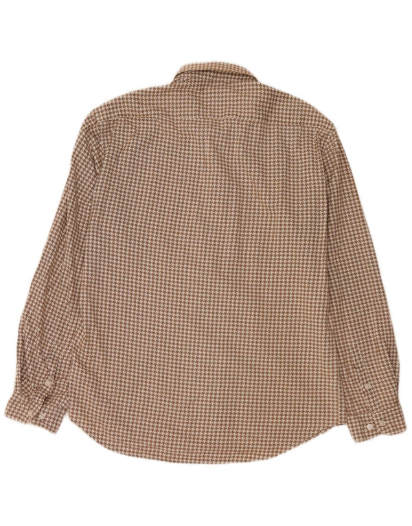 Camicia in flanella da uomo All Saints 2XL Pied de poule beige