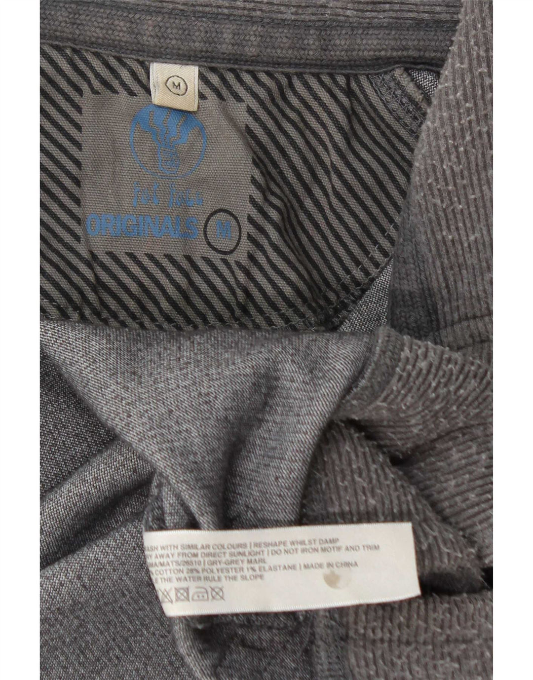 Felpa da uomo con collo con zip Fat Face Maglione in cotone color block grigio medio