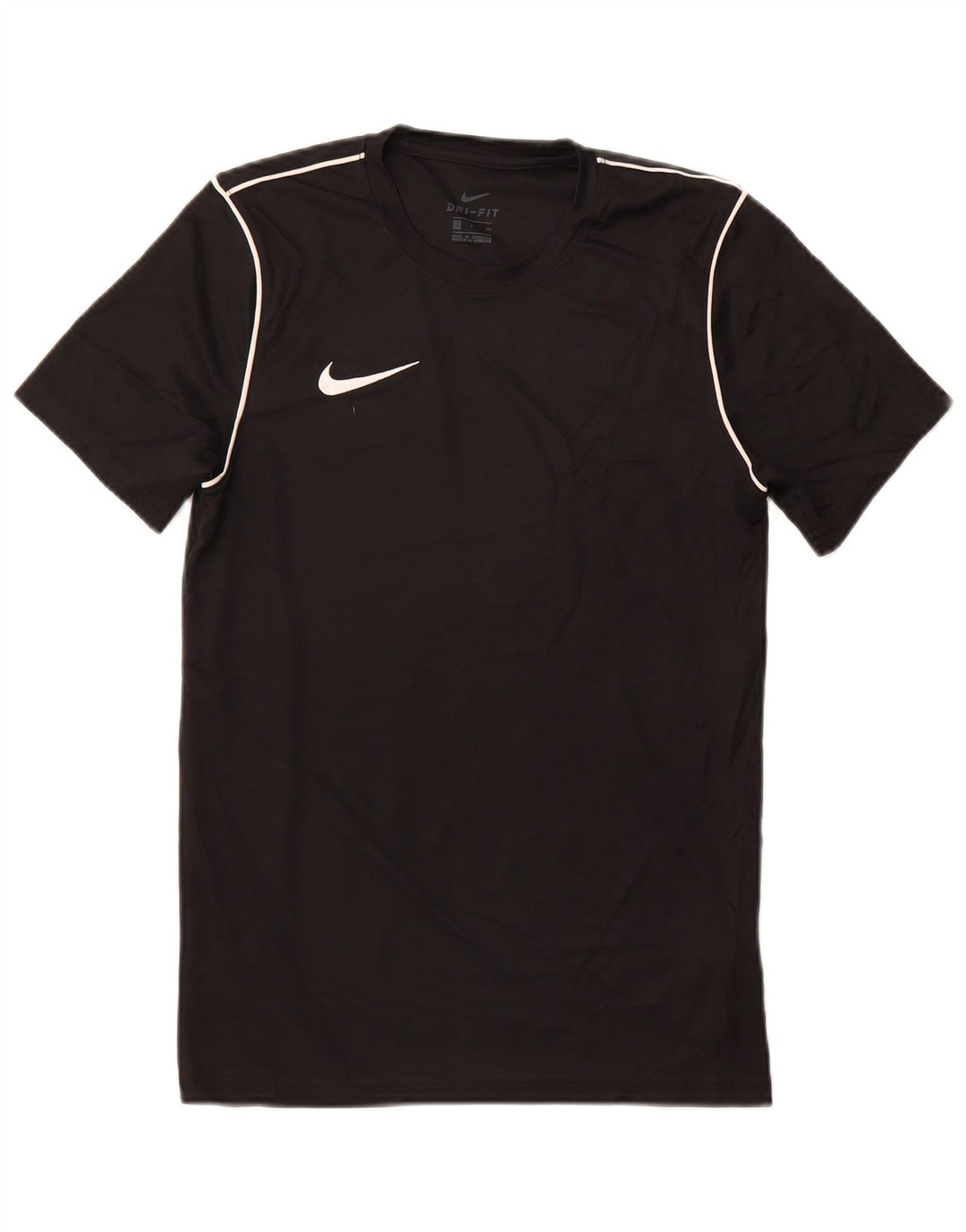T-shirt NIKE da uomo Dri Fit Top piccola in poliestere nero
