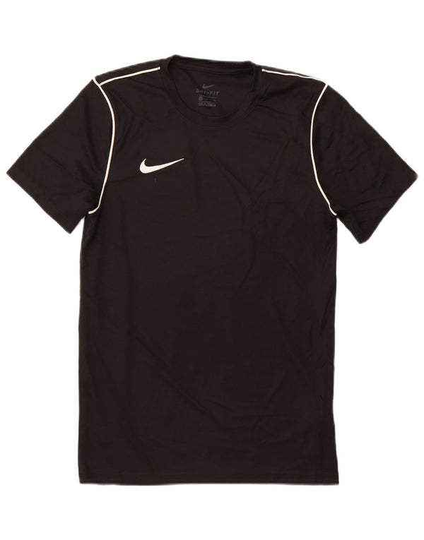 T-shirt NIKE da uomo Dri Fit Top piccola in poliestere nero