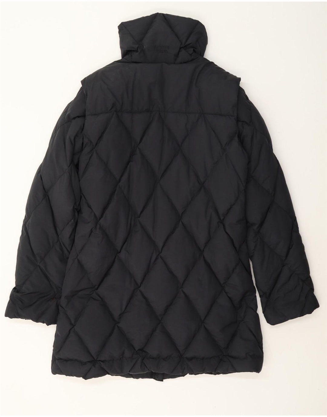 Cappotto imbottito da donna Armani Jeans UK 14 Large blu navy in poliammide