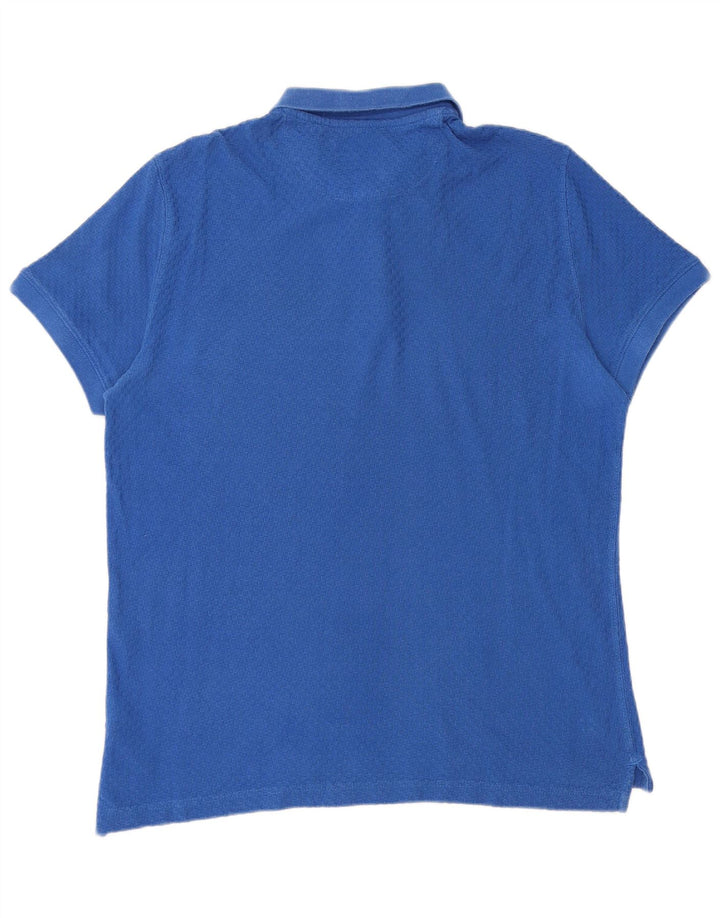 Polo Uomo Massimo Dutti Large Blu In Cotone