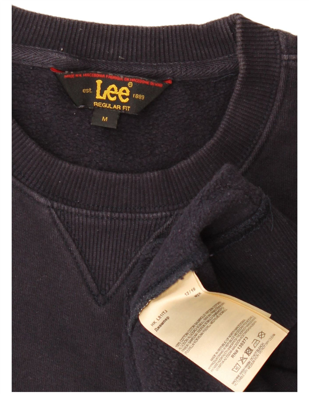 Felpa LEE da uomo con vestibilità regolare, maglione medio blu navy