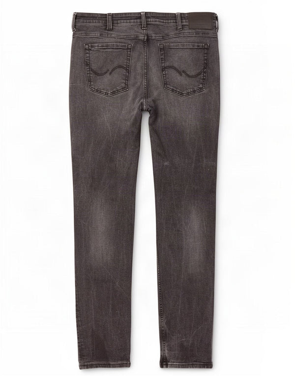 Jeans slim da uomo Jack & Jones W36 L34 cotone grigio