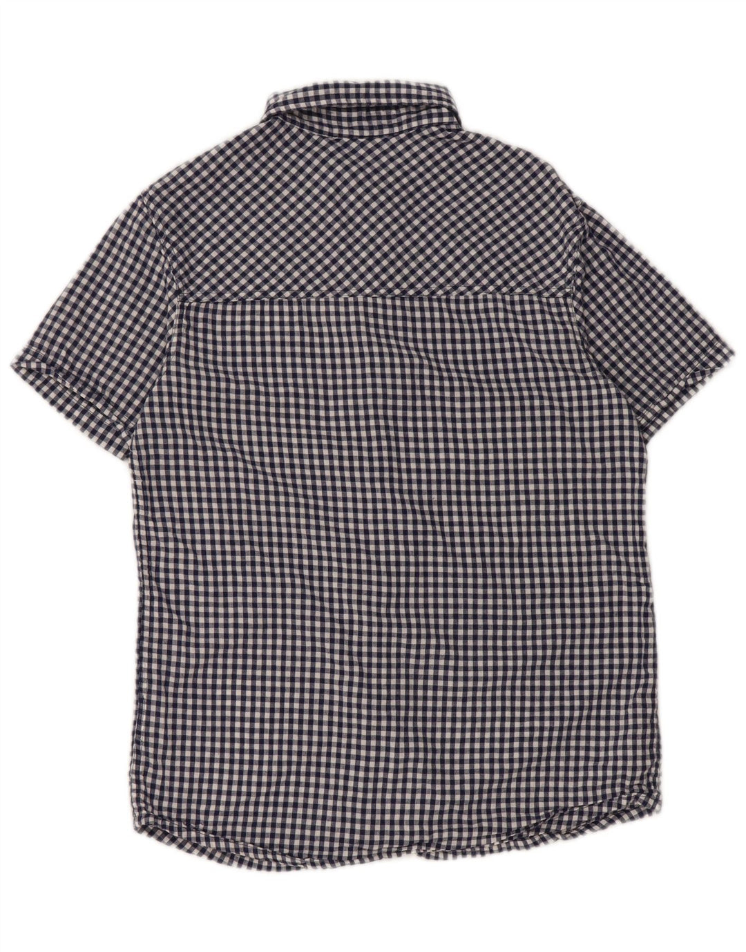 Camicia a maniche corte da uomo Mountain Warehouse XS in cotone a quadretti blu