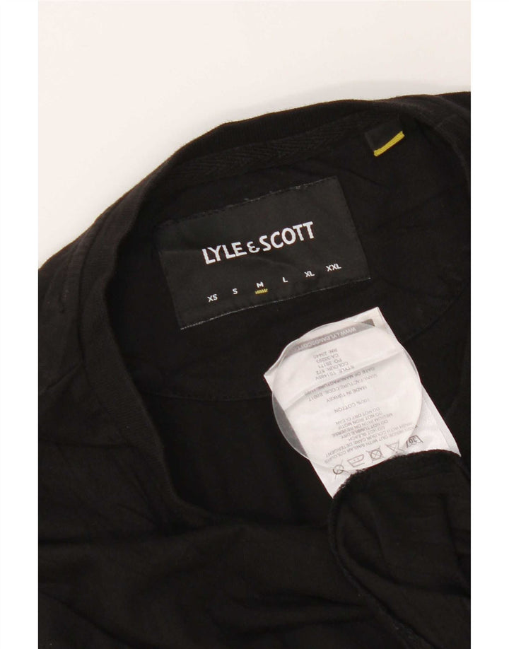 T-shirt da uomo Lyle & Scott Top in cotone nero medio