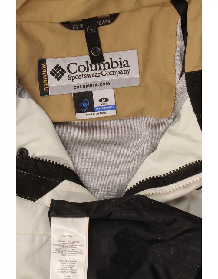 Giacca antipioggia Columbia Interchange da uomo UK 38 Colorblock beige medio