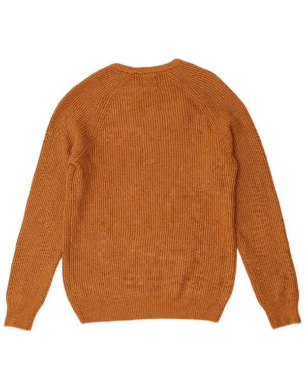 Maglione da uomo Marks & Spencer con scollo a barca piccolo marrone in poliammide