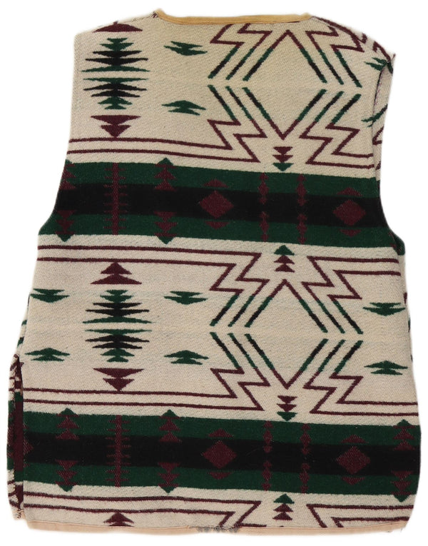 Gilet da donna Mills UK 16 grande geometrico multicolore